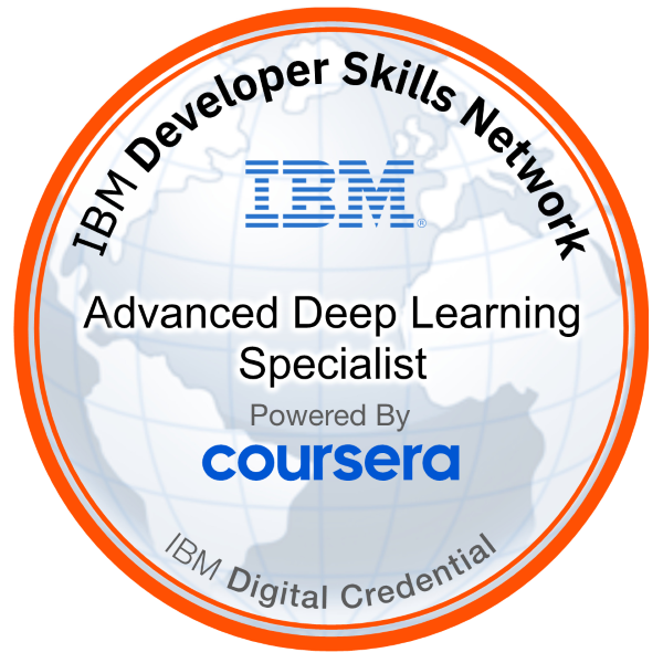 Emi Linds - Advanced Deep Learning Specialist Badge (IBM Coursera Certification)