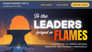An anvil silhouetted against a glowing forge, surrounded by cosmic sparks—symbolizing leaders who are shaped by pressure, not praise.
